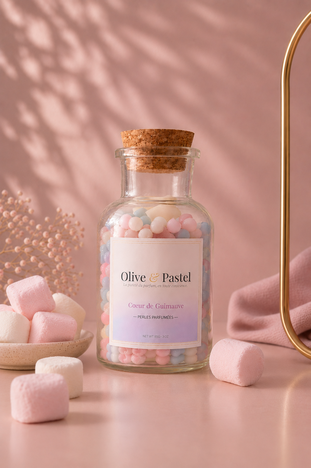Perles Parfumées Cœur de Guimauve